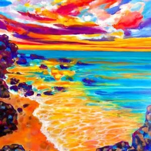 Paradise Island. Series "Sunsets & Blues"